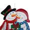 Glitzhome® 2.5ft. Metal Lovely Snowman Yard Stake